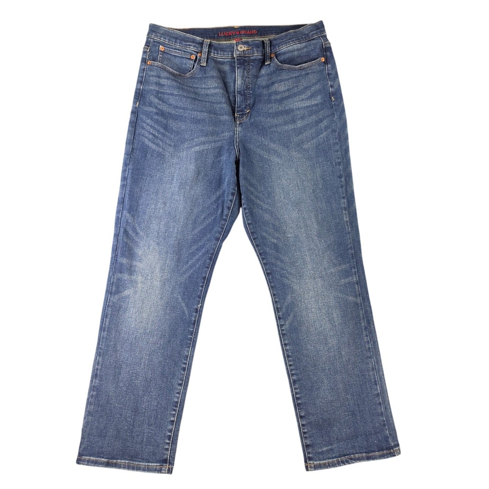 Lucky‎ Brand Zoe High Rise Straight Denim Jeans Womens Plus Size 18/34R